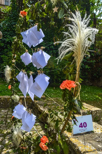Festival Las Flores Girona Temps Flors Espaa 2021 — Foto de Stock
