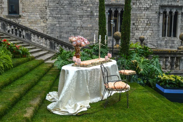 Festival Las Flores Girona Temps Flors Espaa 2021 Imágenes de stock libres de derechos