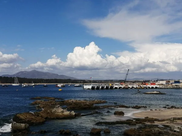 Puerto Quintero Quintero Port 스톡 사진