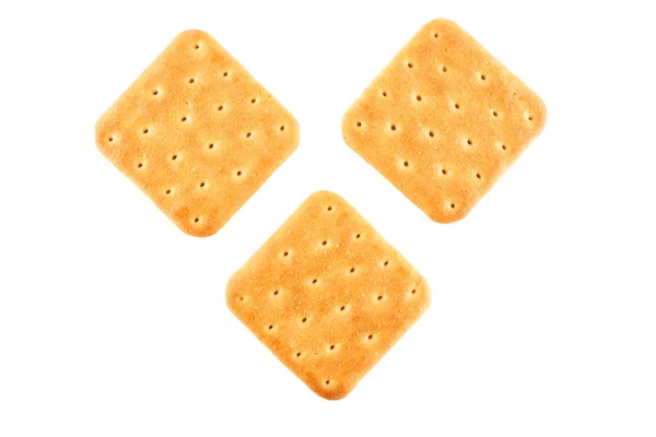 Três biscoitos vista superior — Fotografia de Stock