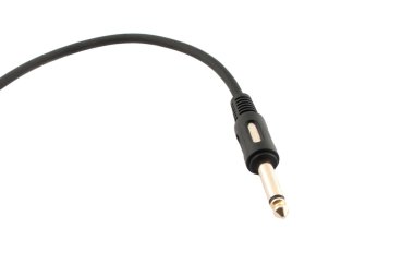 gitar kablo izole bir arka plan üzerinde