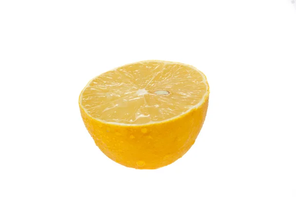 Half a lemon on isolated background — Stock Photo, Image