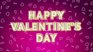 Sevgililer günü satış döngüsü arka plan hareketli. pembe versiyonu.