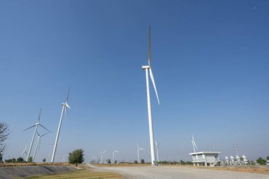 Rüzgar türbinleri, yenilenebilir enerji, Huai Bong Rüzgar Çiftliği Dan Khun Thot Nakhon Ratchasima, Tayland