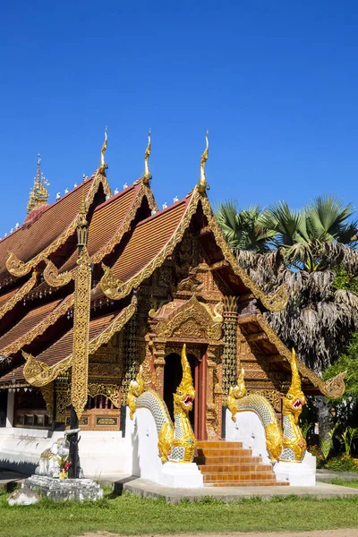 位于泰国梅洪松省培区的第一座古寺 华特斯里兰卡堂 — 图库照片