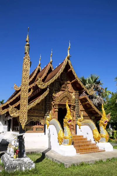 Wat Sri Don Chai Primo Vecchio Tempio Nella Provincia Pai — Foto Stock