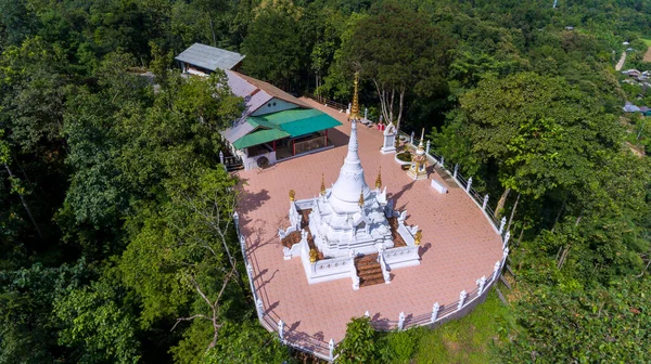 Letecká Fotografie Wat Phra Chom Kitti Nachází Západě Okresu Mae — Stock fotografie