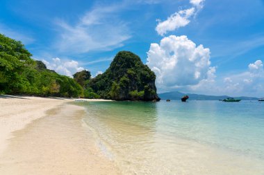 Tayland, Krabi 'deki Koh Hong Adası ve Denizi..