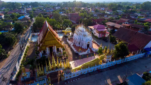 Letecký Snímek Wat Phong Sunan Provincie Phrae — Stock fotografie