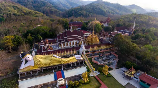 Wat Phra Suthon Mongkol Keeree Aerial View Phrea Province Thailand — 图库照片