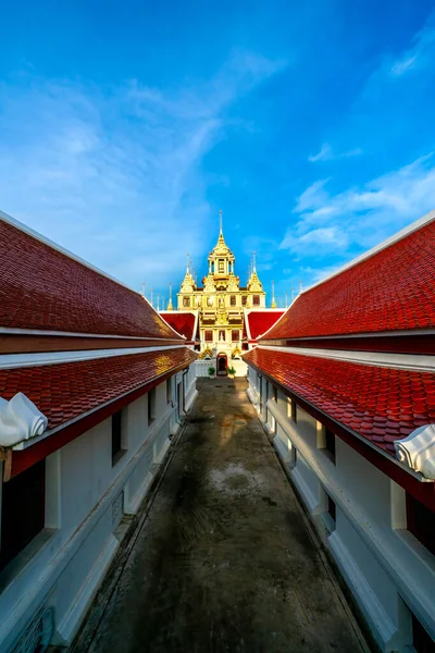 Wat Ratchanatdaram Templo Antiguo Templo Budista Encuentran Bangkok Tailandia Templo — Foto de Stock
