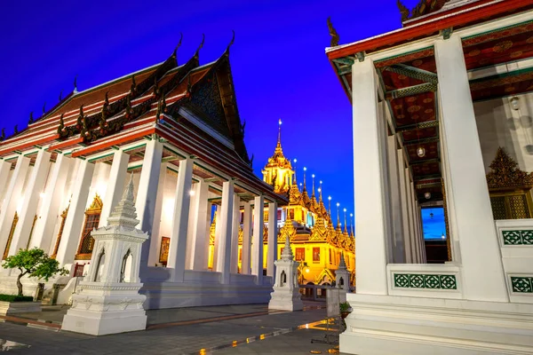 Loha Prasat Wat Ratchanatda Golden Mountain Pagoda Buddhist Temple Wat — Stock Photo, Image