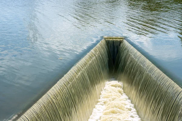 Rioleringskanaal Voor Landbouw Huai Yang Reservoir Nakhon Ratchasima Provincie Gemeenschappelijke — Stockfoto