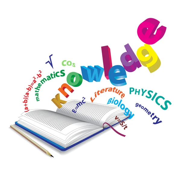 kitap, bilim, matematik ve fizik simgeler çevresindeki çoğulluğu schooldifferent bilgi edinme sembolize ediyor. bir okul ya da öğrenme kavramı için kullanın.