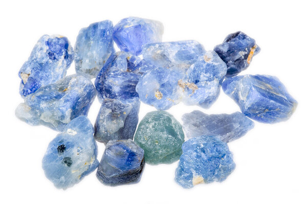 Blue rough natural sapphire