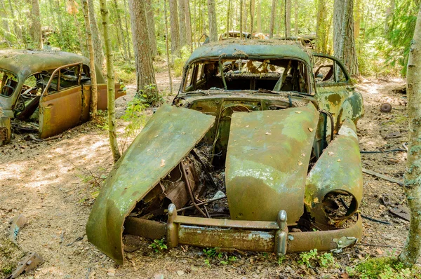 Den gamla bil kyrkogården — Stockfoto