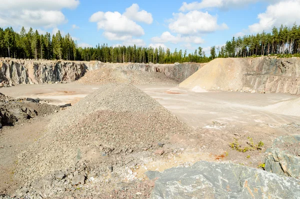 Sten och grus stenbrottet — Stockfoto