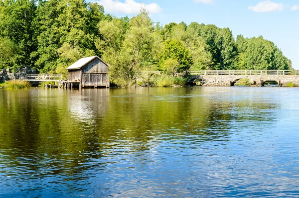 Blick auf das Bootshaus — Stockfoto