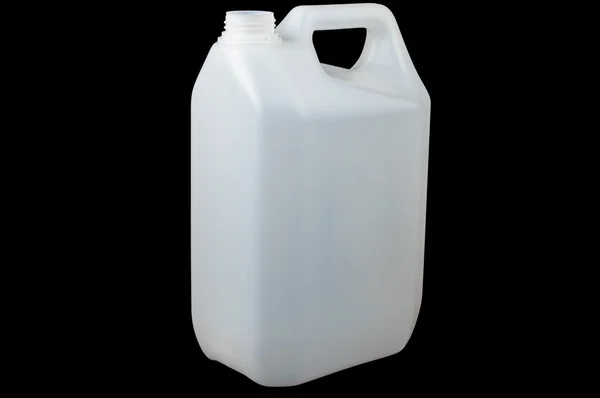 izole siyah üzerine beyaz plastik gıda sınıf konteyner