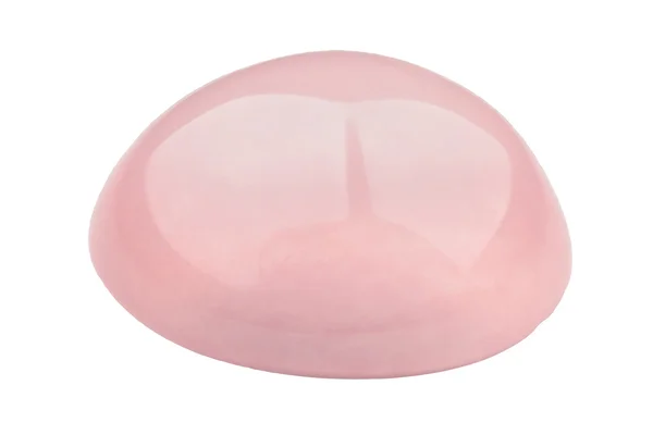 Rose quartz cabochon — Stockfoto