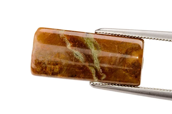 Flat rectangular agate bead — Stock Photo, Image