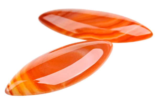 Marquise cabochon Agate pair — Stock Photo, Image