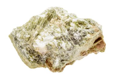 Yeşil diopside mineral örneği