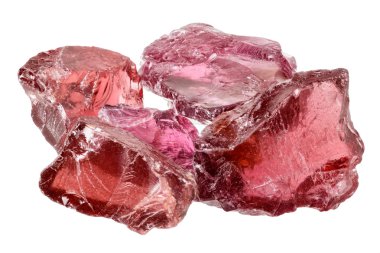 Rhodolite garnet crystals clipart