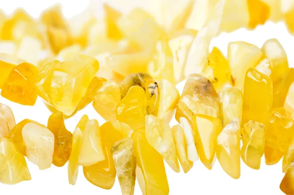 Yellow opal beads — Stock Photo, Image