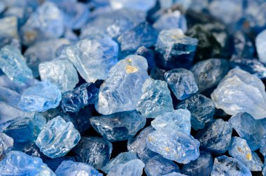 Set of blue sapphires clipart