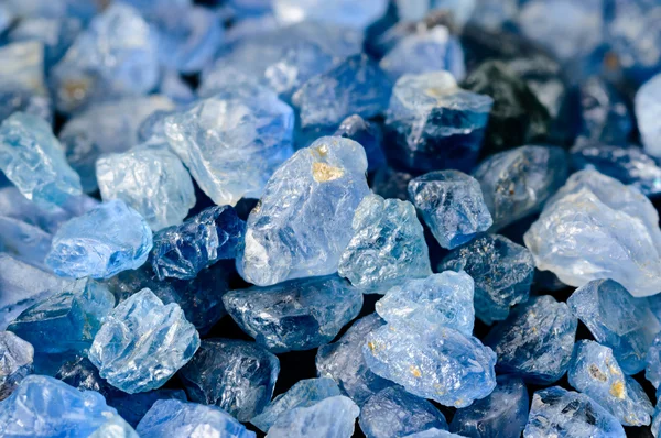 Set of blue sapphires — Stock Photo, Image