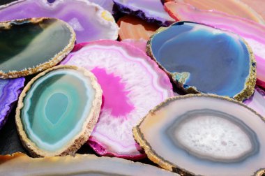 Geode slices clipart