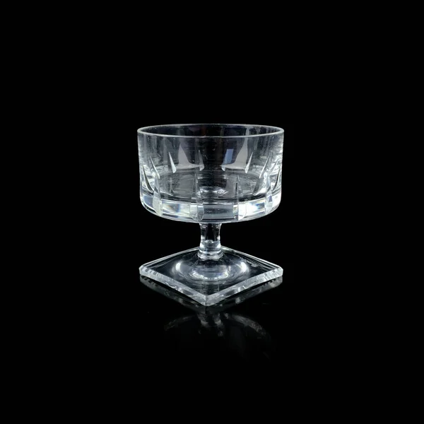 Crystal Antique Wine Glass Vintage Glass Goblet Alcoholic Beverages Black — Foto Stock