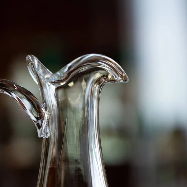 Translucent Antique Glass Close Luxury Interior Bohemian Glass Closeup — ストック写真