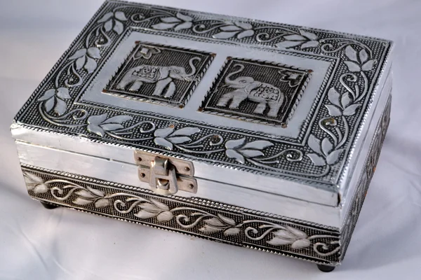 Silver chest — Stock Photo, Image