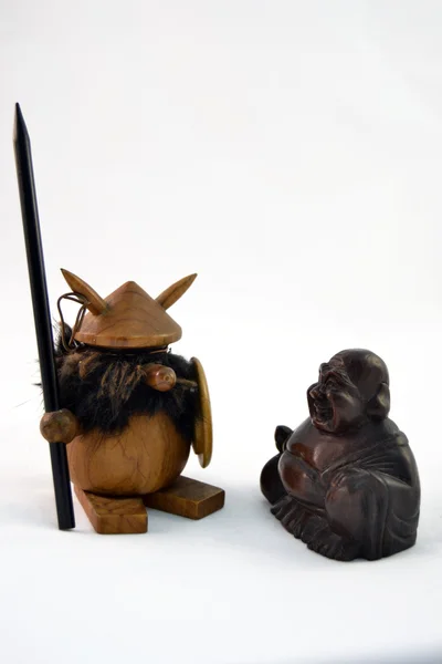 Viking and buddha — Stock Photo, Image