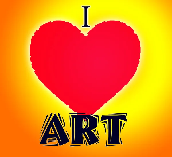 Adoro arte. — Fotografia de Stock