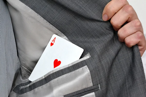 Ace in the pocket — Stock Photo, Image