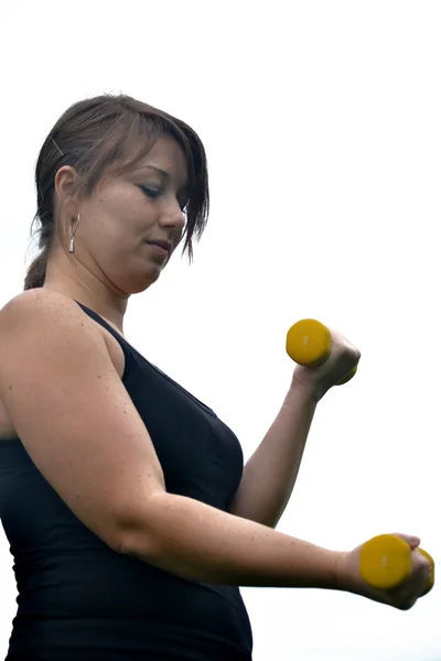 Mujer fitness en el parque — Foto de Stock