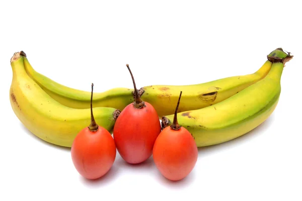 Bananes et tomates françaises — Photo