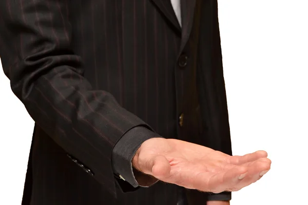 Businessman with hand outstretched — Stock Photo, Image