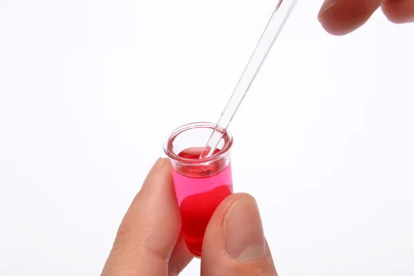 People working in laboratory with test tubes — Stock Photo, Image