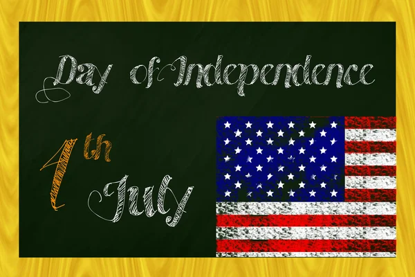Pizarra día de la independencia —  Fotos de Stock