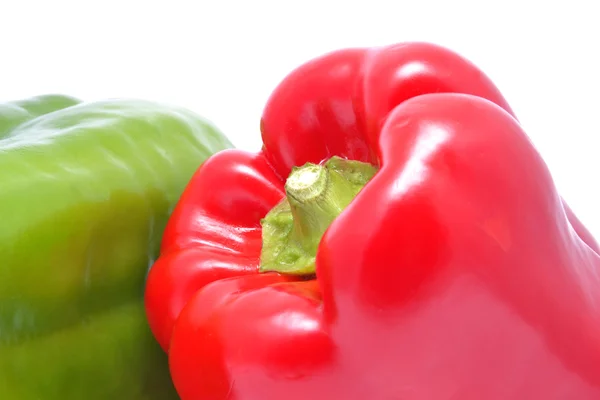 Red and green peppers — Stock Photo, Image
