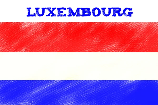 Drapeau Luxembourg — Photo