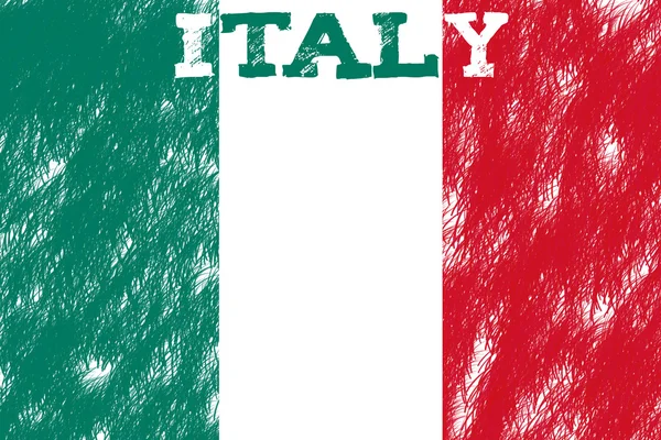 Italia bandiera — Foto Stock