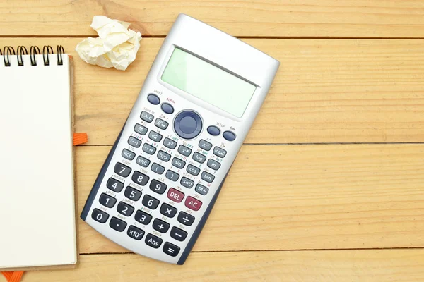 Notebook and calculator — Stock Photo, Image