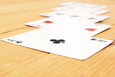Poker kartları arka plan