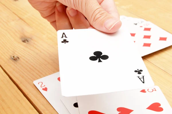 Poker kartları arka plan — Stok fotoğraf