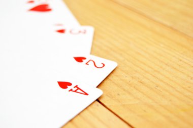 Poker kartları Wood